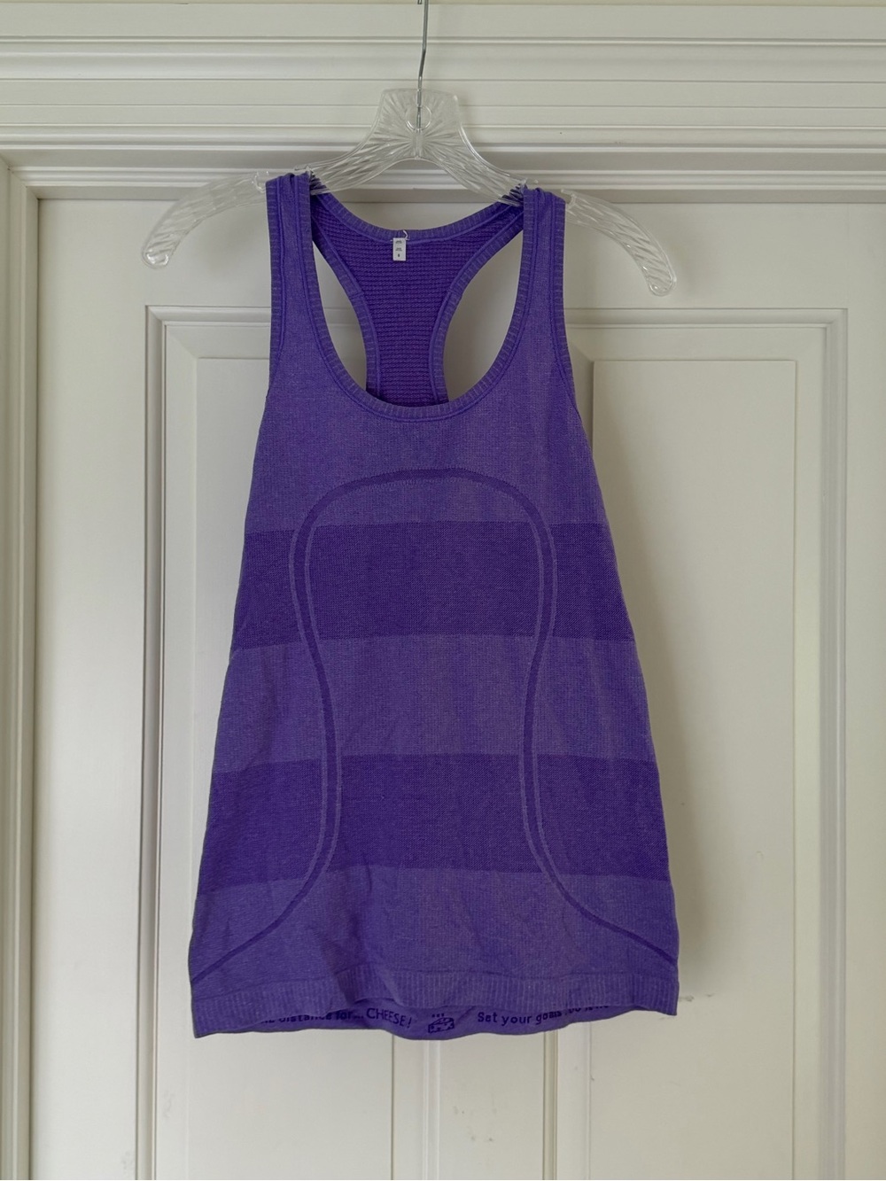 Purple Striped Racerback Lululemon Tank Top - Women's Activewear